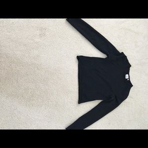 Cropped Long Sleeve Top